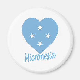 Imã Coração da bandeira de Micronesia