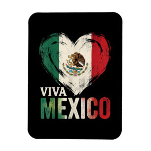 Ímã Coração da Bandeira Mexicana Viva Dia da Independê