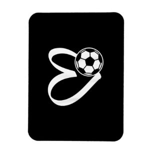 Ímã Coração da Bola do Futebol