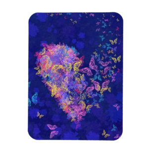 Ímã Coração da Borboleta - Amor