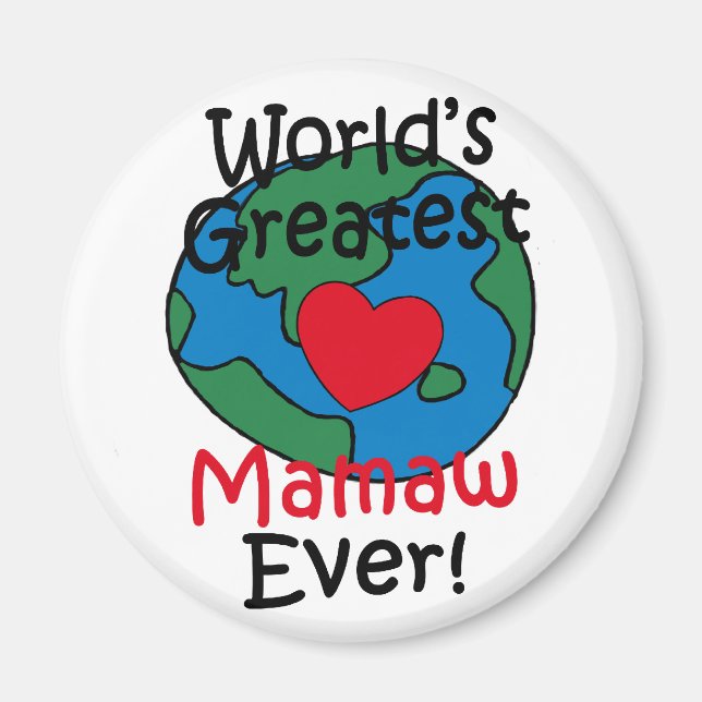 Imã Coração da Melhor Mamãe do Mundo (Frente)
