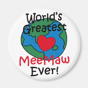Imã Coração da Melhor MeeMaw do Mundo