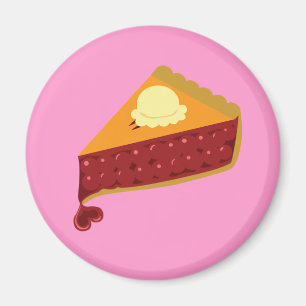 Imã Coração da torta da cereja