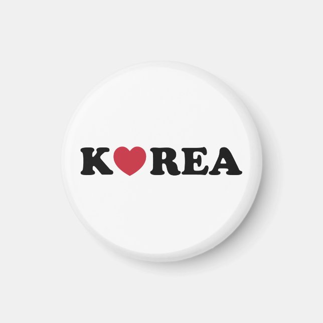 Imã Coração de Amor da Coreia (Frente)