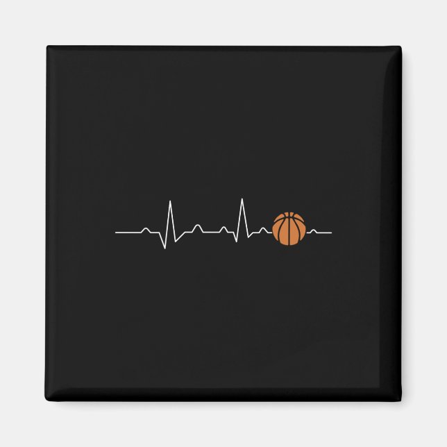 Imã Coração de Basquete 1 (Frente)