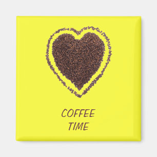 Imã coração de café
