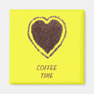 Imã coração de café