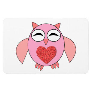 Ímã Coração de Coração de Amor Rosa