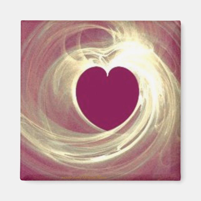 Imã Coração de Framboesa (Frente)