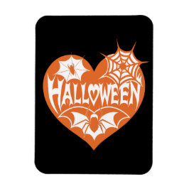Ímã Coração de Halloween, Coração em Forma de Laranja,