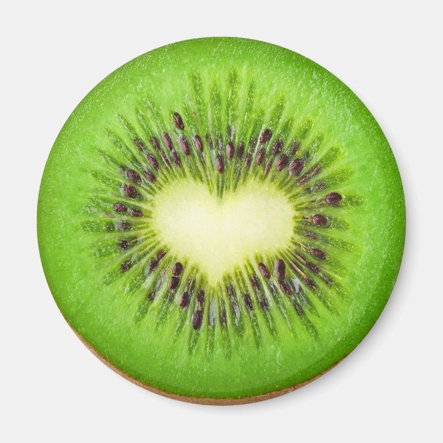 Imã coração de Kiwi (Frente)
