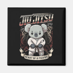 Imã Coração de Lutador de Bjj - Jiu Jitsu Byby Koala
