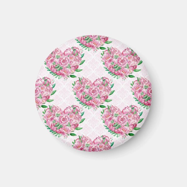 Imã coração de pedonia aquosa (Frente)