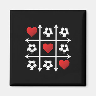 Imã Coração de São Valentão Jogo da Velha Futebol Aman
