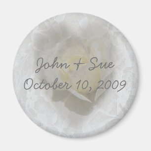 Imã Coração de um rosa