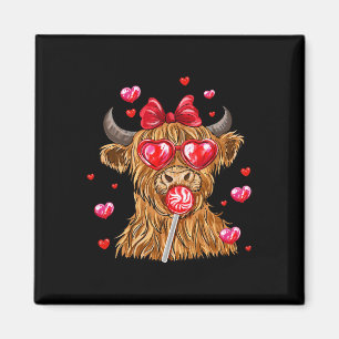 Imã Coração de Vaca do Dia dos Namorados Garota Mulher