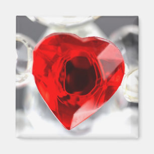 Imã Coração do amor feito do vidro