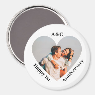 Imã Coração do Casal de Guarda-Saída do Aniversário Mo