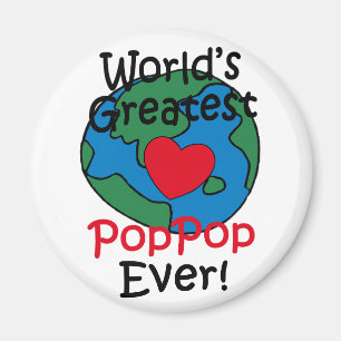 Imã Coração do PopPop do mundo o grande