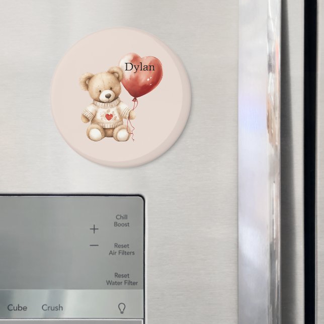 Imã Coração do Urso de Teddy Bonito (In Situ (Fridge))