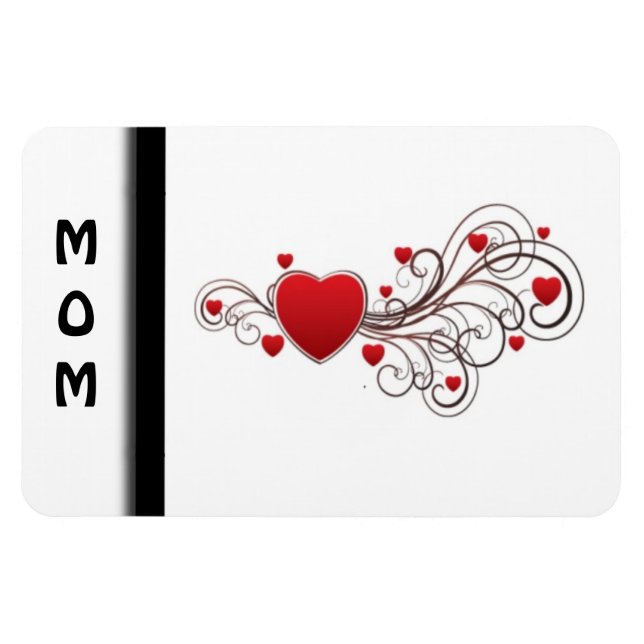 Ímã Coração enrolado (Horizontal)