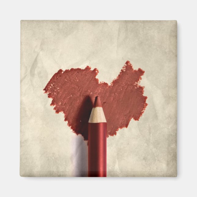 Imã Coração Escrevado (Frente)