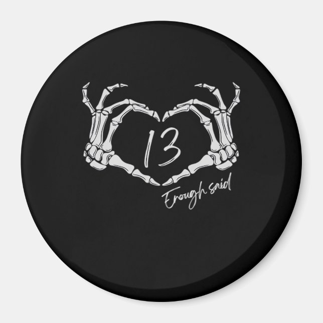 Imã Coração Esqueleto Mão Clássica (Frente)