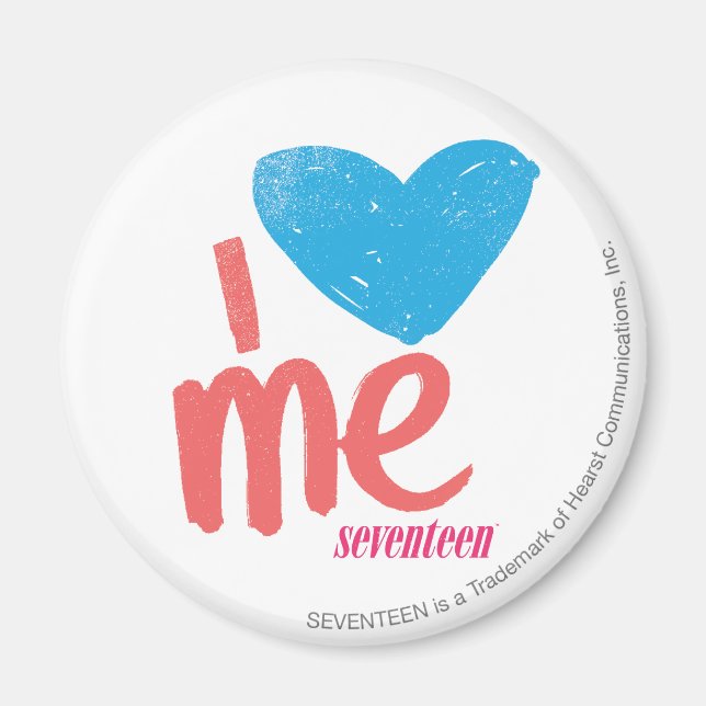 Imã Coração-me Aqua/Rosa (Frente)