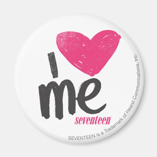 Imã Coração-me Magenta (Frente)