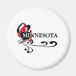 Imã Coração Minnesota do fogo