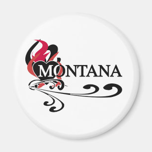 Imã Coração Montana do fogo