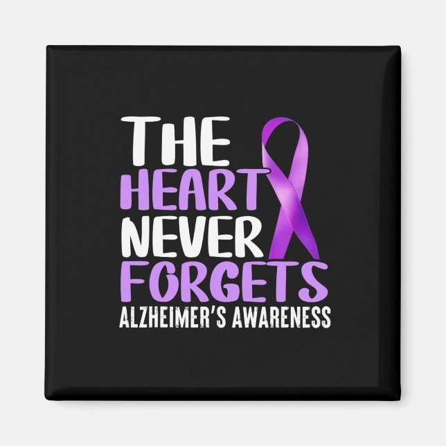 Imã Coração nunca esquece a consciência de Alzheimerhe (Frente)
