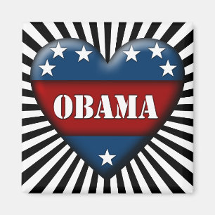 Imã coração patriótico de obama