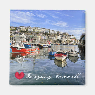 Imã Coração Personalizado Mevagissey Peixe Desembarque