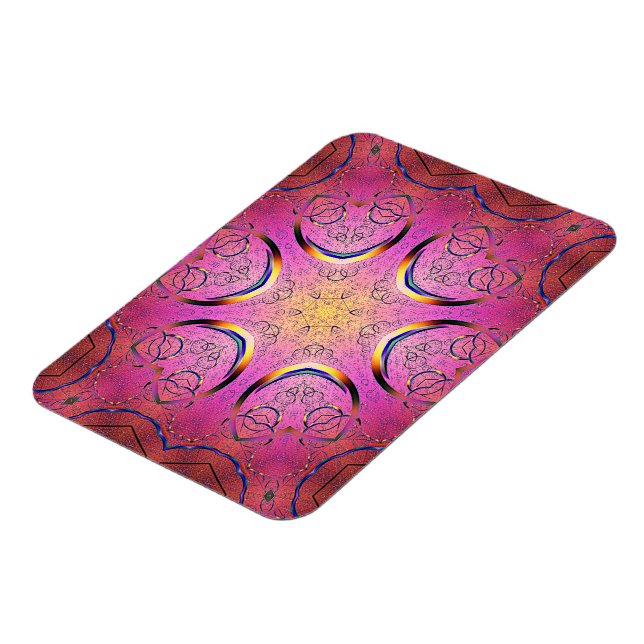 Ímã Coração Radiante Caleidoscópio (Left Side)