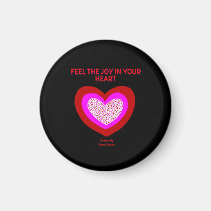 Imã Coração Redonda Joyful