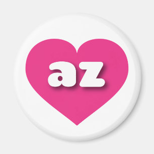 Imã Coração Rosa Quente arizona - amor