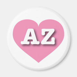 Imã Coração Rosa Sólido arizona - Grande Amor
