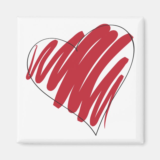 Imã Coração Simples (Frente)