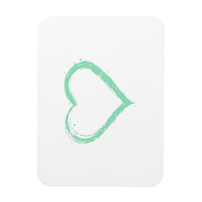 Ímã Coração Verde Essencial (Vertical)