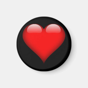 Imã Coração Vermelho Amor Casamento Moderno