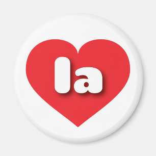 Imã Coração Vermelho LA - amor