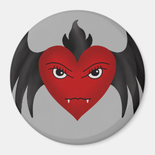 Imã Coração voado gótico bonito do vampiro