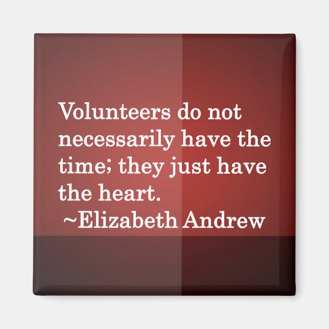 Imã Coração Voluntário (Frente)