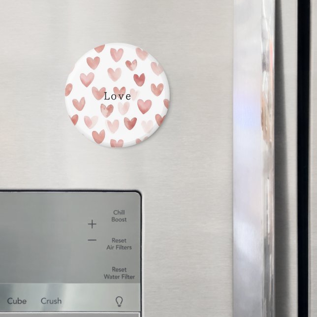 Imã Corações Brancos Rosa Amor (In Situ (Fridge))
