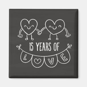 Imã Corações de Gift Chalk de 15