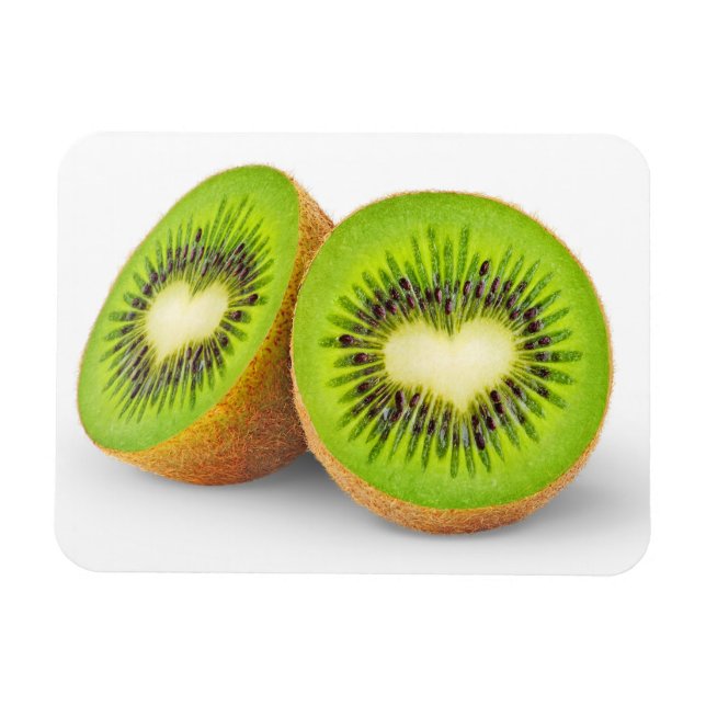 Ímã Corações de Kiwi (Horizontal)
