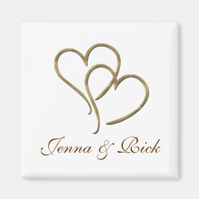 Imã Corações de ouro (Frente)