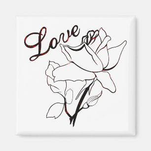 Imã Corações de Rosas de Amor Verdadeiro Dia dos Namor