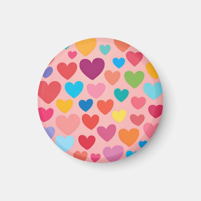 Imã Corações do dia de os namorados (Frente)